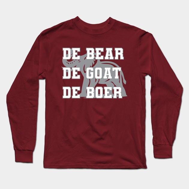 De Bear De Goat De Boer Alabama Long Sleeve T-Shirt by For the culture tees